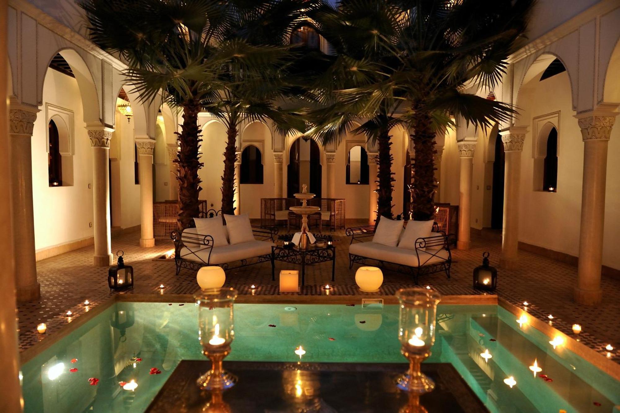 Riad Le Jardin D'Abdou Marrakesh Exterior photo The hotel's courtyard